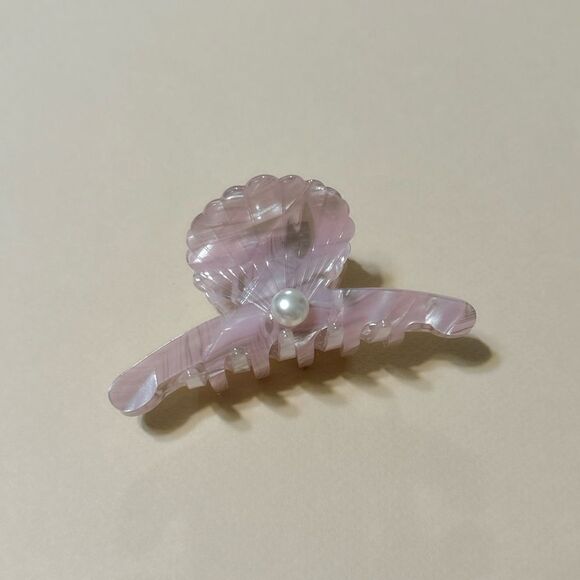 Pink shell hair clips K5 - Picture 1 of 3